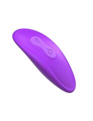 Фиолетовый безремневой вибрострапон с пультом Ultimate Strapless Strap-On - 22,22 см. - 