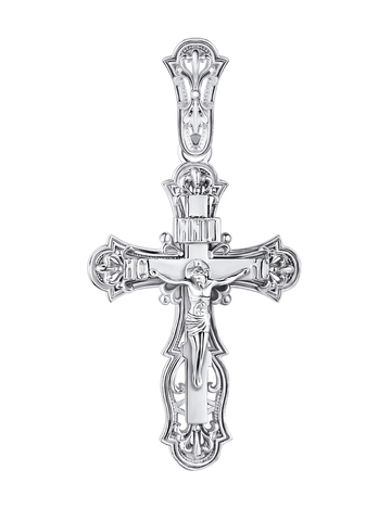 Крестик православный из серебра