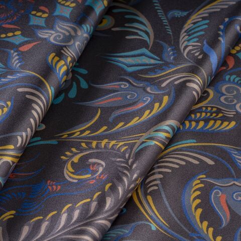 Наволочка 50x70 Mollen Утро графитно-серая шелковая