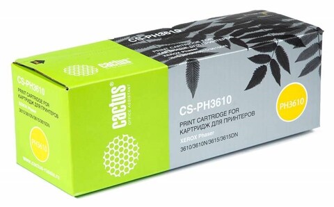 Картридж лазерный Cactus CS-PH3610 106R02721 черный (5900стр.) для Xerox Phaser 3610, 3610N, 3615, 3615DN, 3610DN, WorkCentre 3615, 3615DN