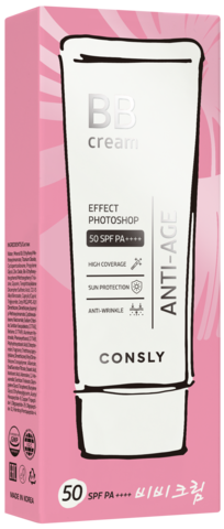 Крем BB антивозрастной с эффектом фотошопа SPF50/PA++++ CONSLY