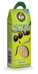 Натуральное оливковое мыло в подарочной упаковке Athena's treasures 100 гр