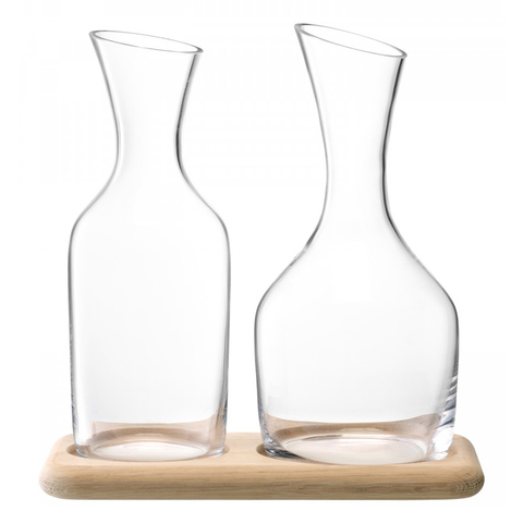 Набор из кувшинов для вина и воды на деревянной подставке 1.2 л/1.4 л LSA International
