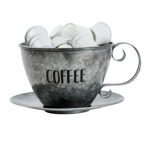 Корзина для кофейных капсул Boston Warehouse White Coffee Cup Kup Keeper
