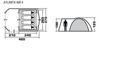 Кемпинговая палатка Trek Planet Atlanta Air 4