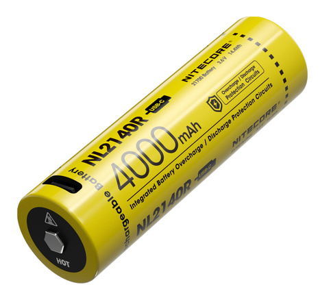 Аккумулятор Nitecore NL2140R 21700 Li-Ion 4000mAh