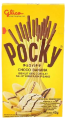 Pocky бисквитные палочки со вкусом банана и шоколада