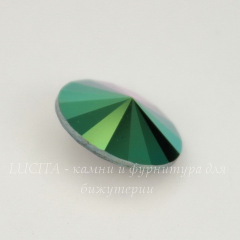 1122 Rivoli Ювелирные стразы Сваровски Crystal Scarabaeus Green (12 мм)