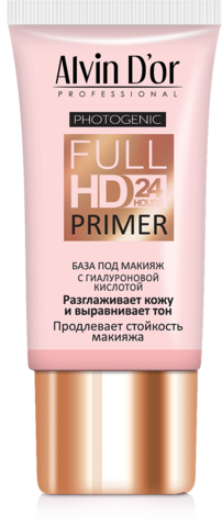 Alvin D`or  SP-02 База под макияж Full Hd primer 24hours (розовая) 25мл
