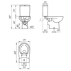 Cersanit 65410 Компакт NATURE Clean On 011 3/5 DPL EO slim