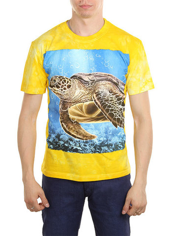 6891-4 футболка мужская, желтая