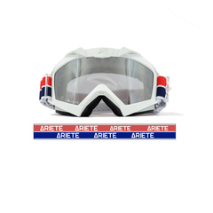 Очки кроссовые ARIETE GOGGLES ADRENALINE PRIMIS, белый, зеркальная тонированная линза 14001-PPBA