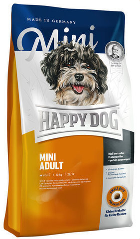 Купить Happy Dog Supreme Mini Adult сухой корм для взрослых собак весом менее 10 кг с нормальными потребностями в энергии