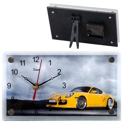 Часы 21 Bek настольные 1323-545 "Машина желтая"