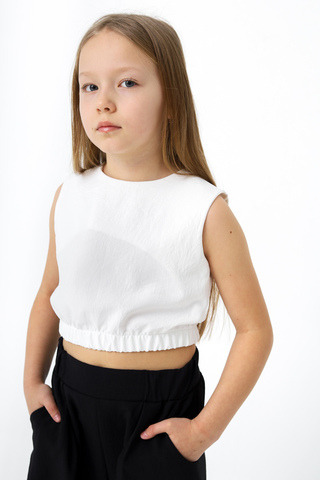 Топ Лен, белый