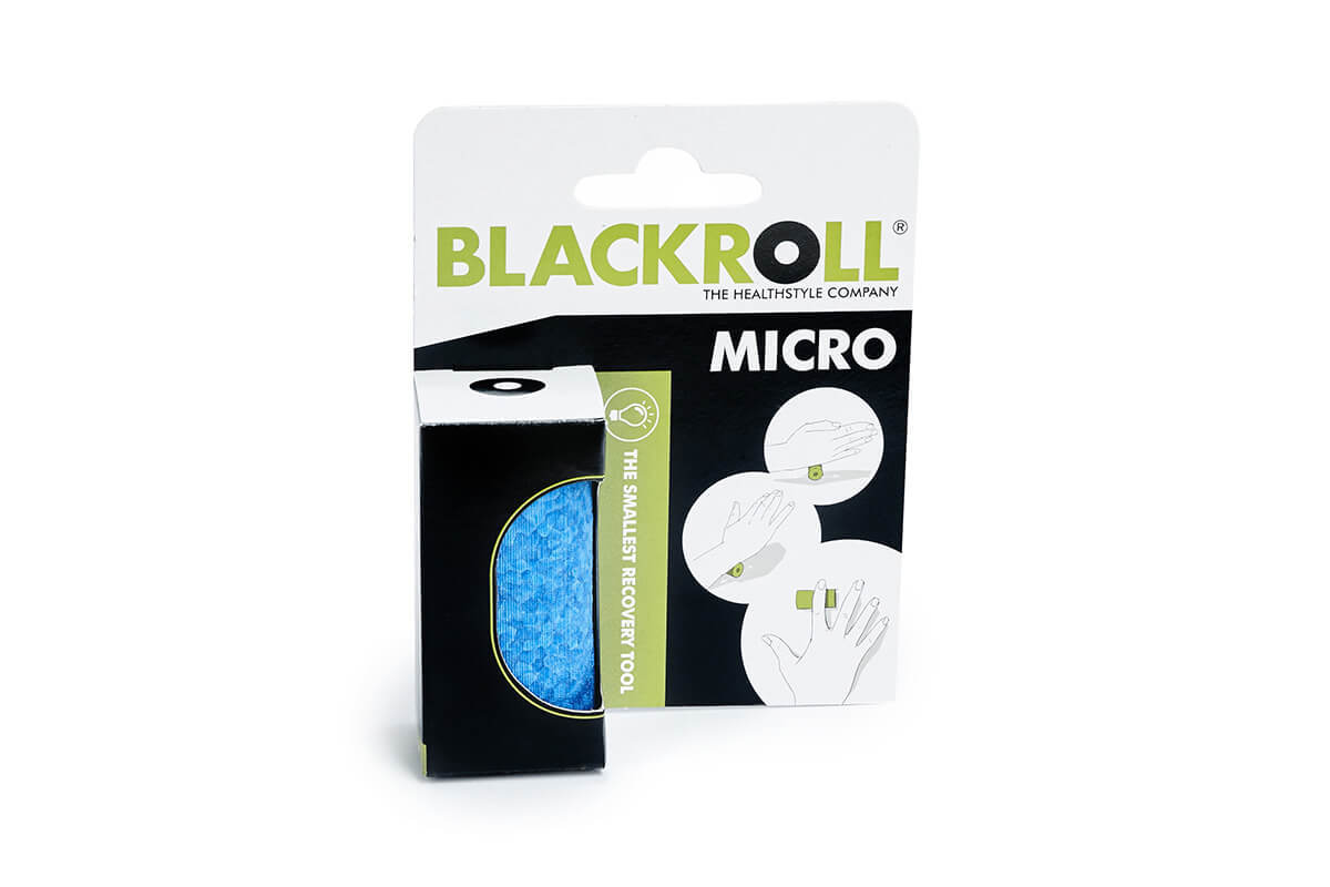 Массажный микро-ролл BLACKROLL® MICRO 6 см (синий)