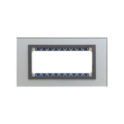 Рамка на 1 пост - 5 модулей. Цвет Серый / графит. Simon 82 Centralizaciones. 82857-35