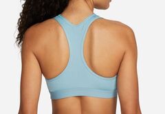 Бюстгальтер спортивный Nike Dri-Fit Swoosh Band Bra Non Pad - worn blue/worn blue/white