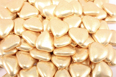 Сердечки золото 20мм 100 гр