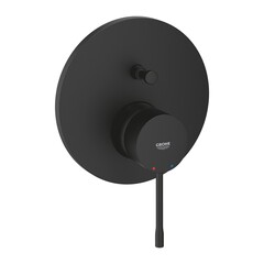 GROHE 24167KF1 Essence Смеситель однорычажный скрытого монтажа для ванны с переключателем на 2 положения, фантомный чёрный фото