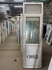 Дверь Пластиковая Б/У 254(в) х 76(ш) Балконная