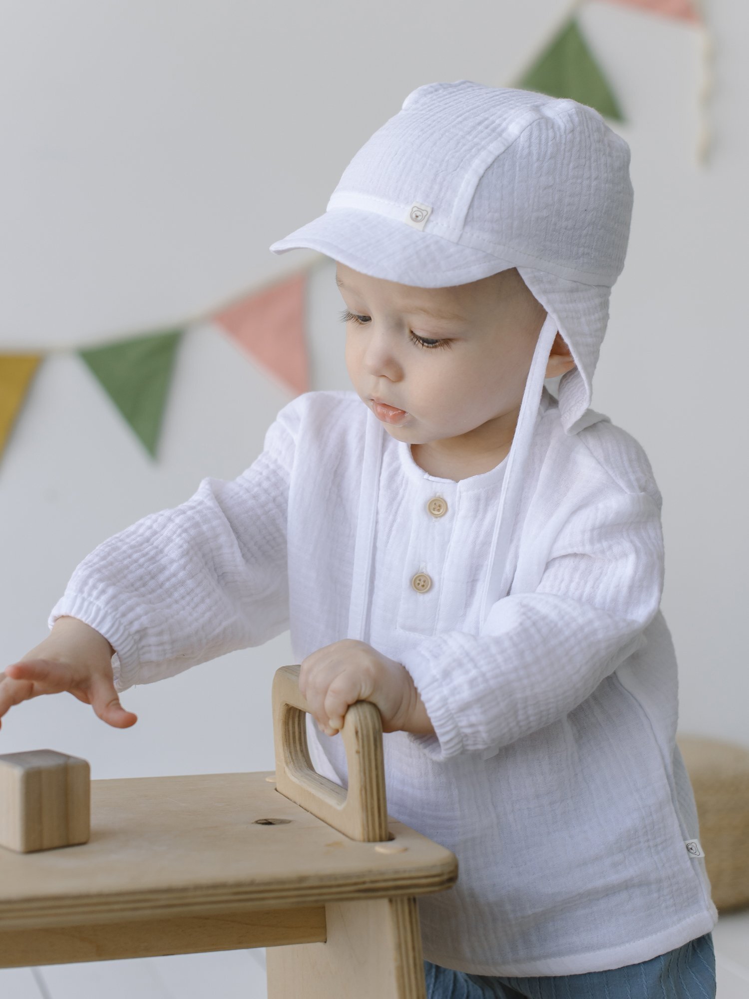 Панама муслиновая с козырьком 