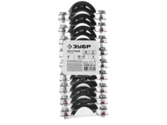 ЗУБР 1?, цинк, 9 шт, трубный хомут с гайкой (37850-32-37)