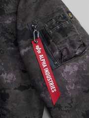 Бомбер Alpha Industries MA-1 Mod Black Blur Camo (Черный Камуфляжный)