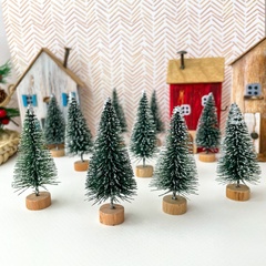 Елочки мини искусственные декоративные, 8 см, набор 10 шт.