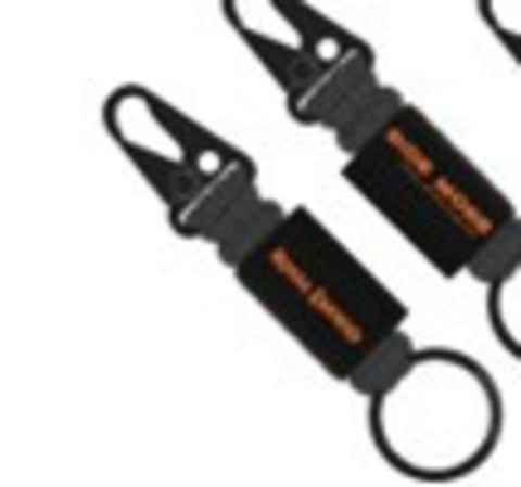 Брелок для ключей карабин RIDE MORE NYLON BRAIDED KEYCHAIN BLACK