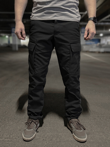 Хлопковые штаны с карманом под нож 