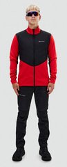 Премиальный костюм для лыж и зимнего бега Nordski Hybrid Pro 2.0 Red/Black мужской