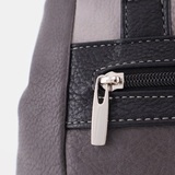 Сумка Саломея 847 мульти итальянский серо-черный