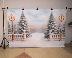 Фон неопреновый, зимний - в наличии 300-200 см