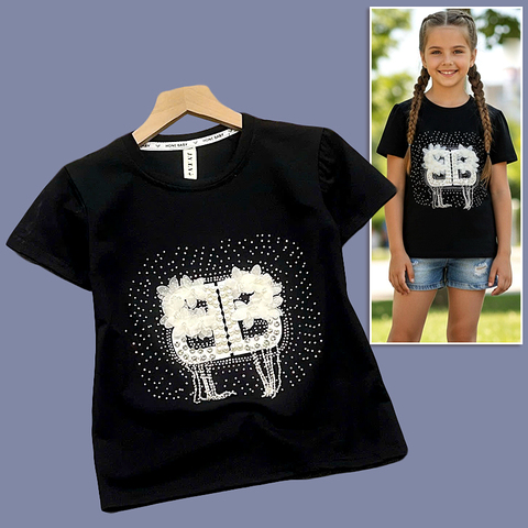 Футболка девочке (5-8) 251220-R2052