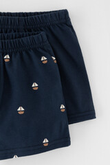 трусы/ уп  для мальчика  К 1930-2уп/индиго,кораблики