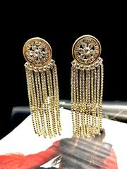 32152 - Серьги клипсы LIGA с кристаллами в стиле Alessandra Rich