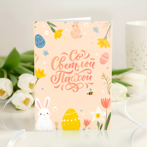 Открытка 4 шоколадки 