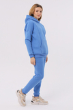 Утепленный спортивный костюм для беременных и кормящих 16025 голубой прованс