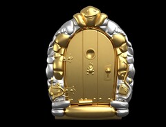 Силиконовый молд № 420 Дверь ( серия домики для гномов и фей)