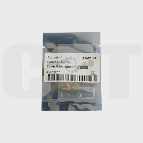 Чип картриджа для KONICA MINOLTA Bizhub C250/C252 (CET) Cyan, (WW), 12000 стр., CET5707