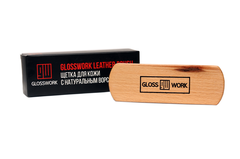 GlossWork Leather Brush Щетка для кожи с натуральным ворсом