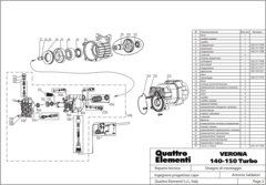 Прокладка QUATTRO ELEMENTI VERONA140/150 Turbo штуцеров (242-311-026)