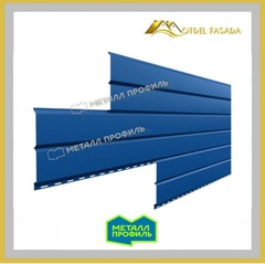 Сайдинг металлический L -Брус ХL Полиэстр 0.45мм - RALL 5005 Синий (Заказ)