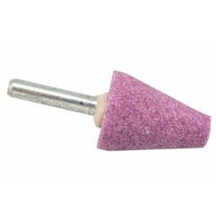 Шарошка абразивная ПРАКТИКА оксид алюминия, коническая 25х32 мм, хвост 6 мм, блистер (641-190)