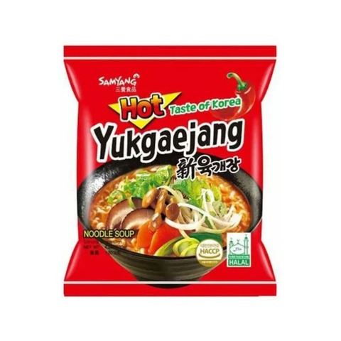 Лапша Самянг Юкеджанг "Yukgaejang" с острым вкусом брикет 120 г
