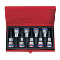 KING TONY (4119PR) Набор торцевых насадок 1/2", TORX, Т20-Т60, 9 предметов