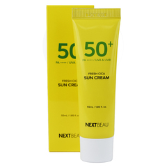 Крем солнцезащитный с центеллой азиатской NEXTBEAU Fresh Cica Sun Cream SPF 50+ PA++++ 55 мл