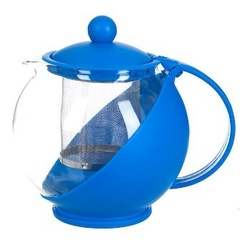 Чайник завароч 750мл пластик с нерж фильтр в асс. 26809-3