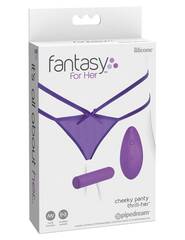 Трусики с вибропулей Cheeky Panty Thrill-Her - 